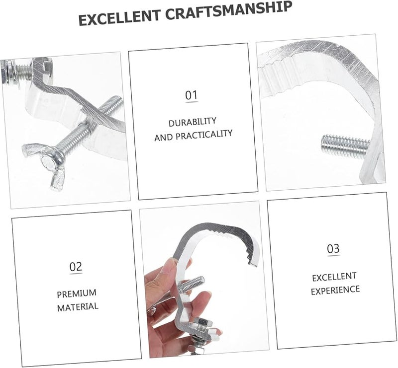 Heavy Duty Aluminum Alloy Stage Light Clips 6pcs Wear Resistant Truss Hooks for Moving Head Lamps - Image 5